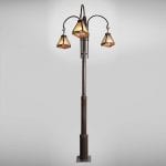 עמוד למפיונה חלק עם 3 אהילים