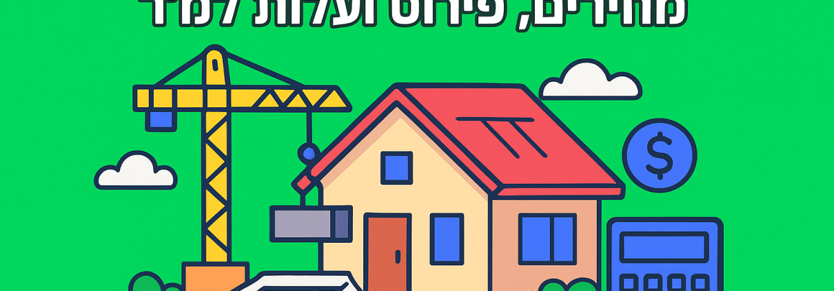 כמה עולה לבנות בית פרטי ב-2026? מחירים, פירוט ועלות למ״ר